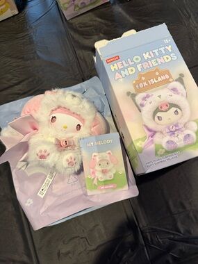 Hello Kitty and Friends Fox Island Plush - Pink & White My Melody Confirmed